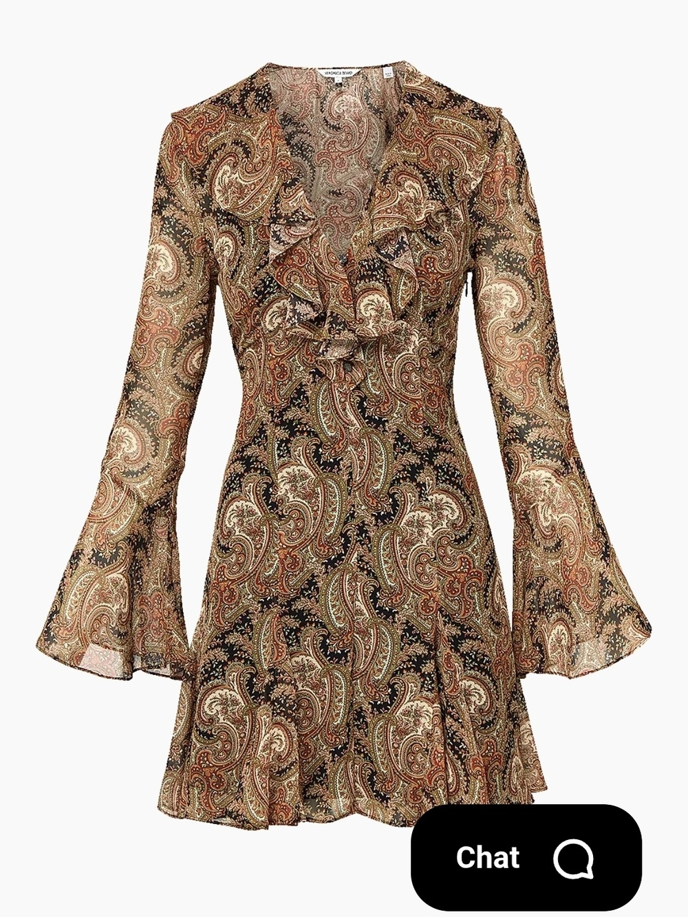 Veronica Beard
Adrienne Paisley Ruffle Silk Minidress